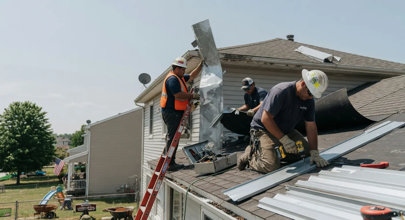 Storm Damage Metal Roof Repair in Rocky Hill, KY